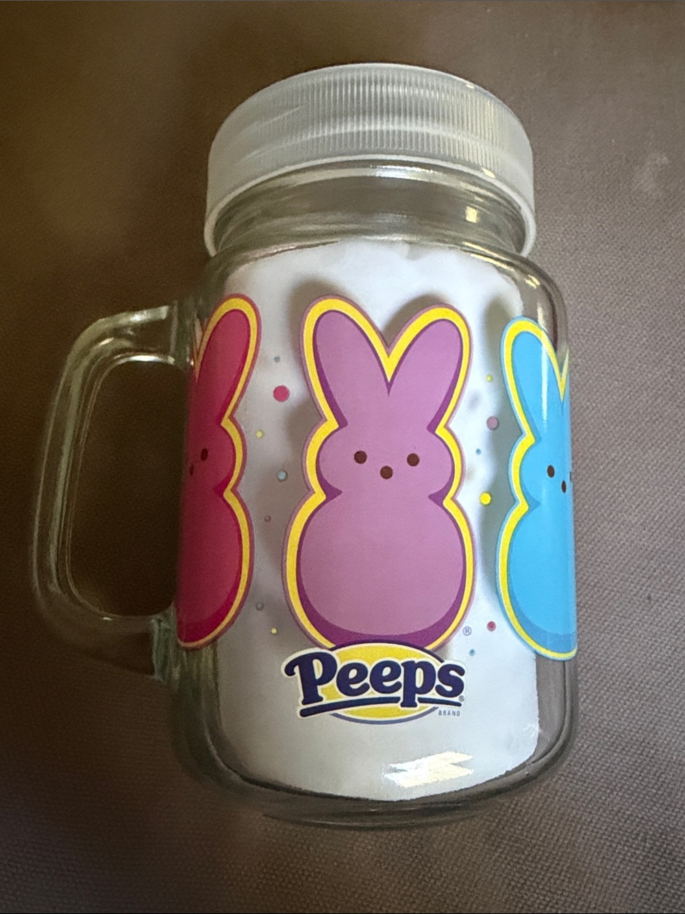 peeps mug with lid NEW